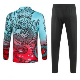 Dječji Real Madrid Dragon Sweatshirt Za Trening Četvrt Zip 2023-24 Plava